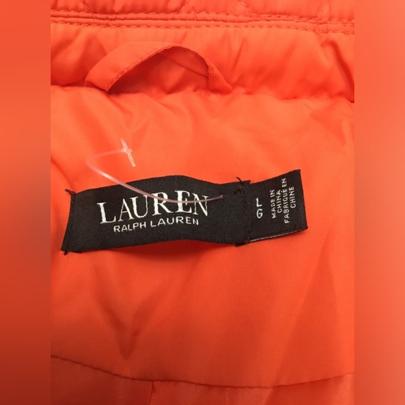 Ralph Lauren Orange Quilted Puffer Jacket - Picture 13 of 15